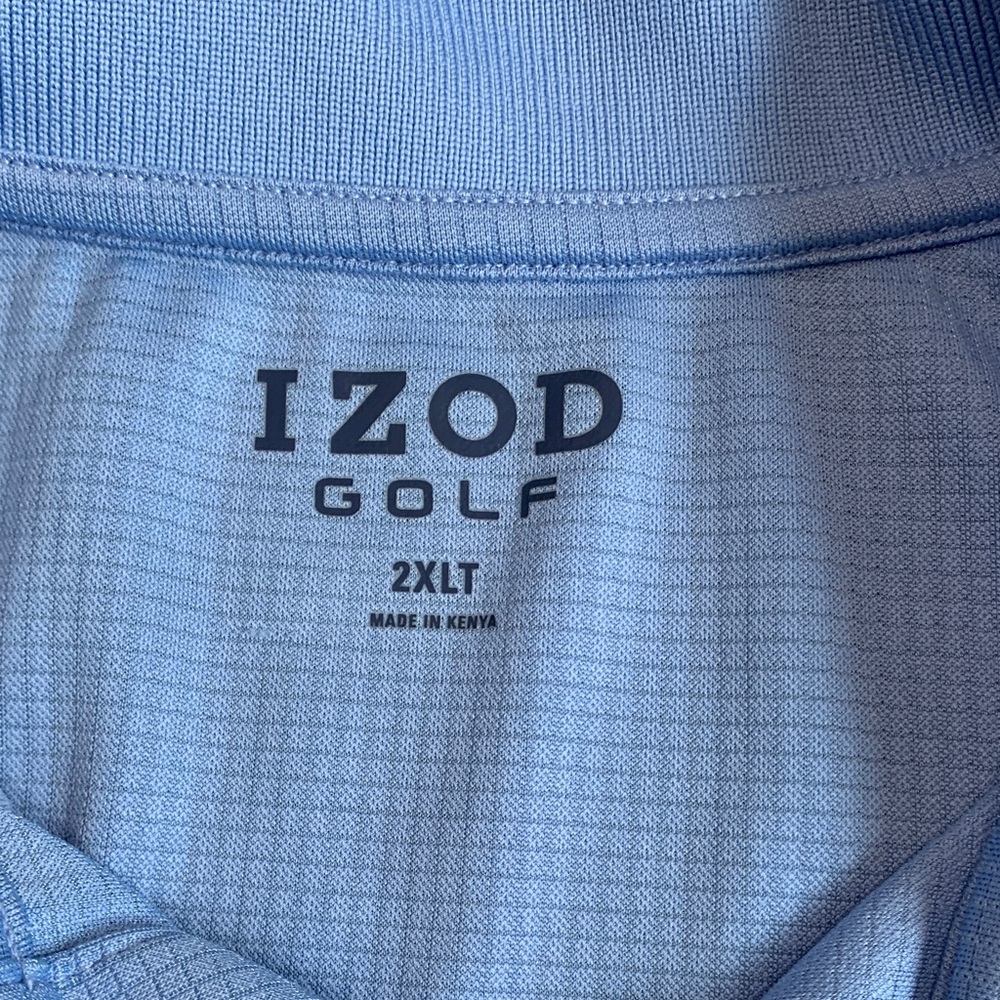 IZOD Performance Golf Grid Stretch Polo Size XXL - Picture 2 of 10